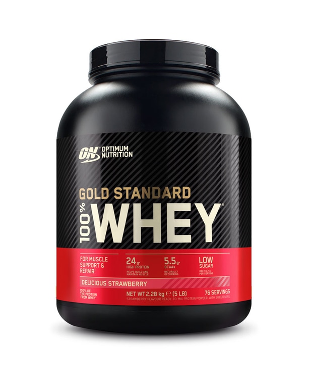 Gold Standard 100% Whey, 2,3kg från Optimum Nutrition – kosttillskott