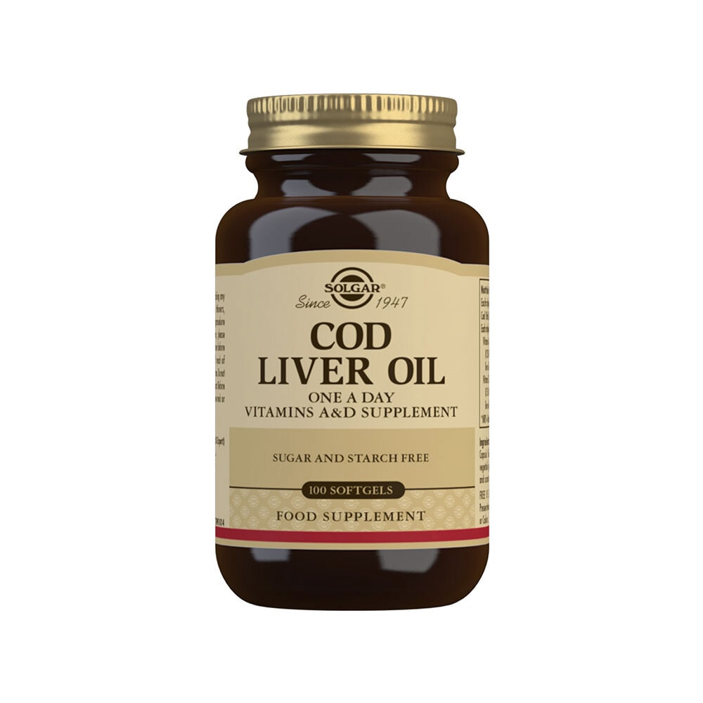 Cod Liver Oil 100 mjuka kapslar från Solgar – kapslar