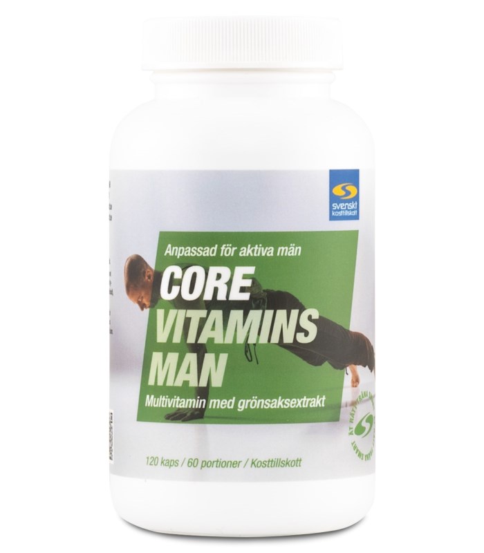 Core Vitamins Man från Svenskt Kosttillskott – kapslar