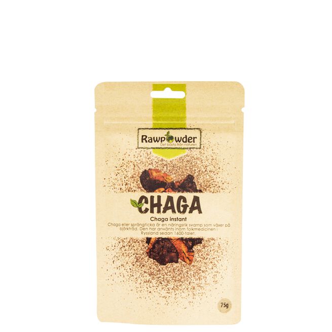 Chaga Instant 75 g från Rawpowder – pulver