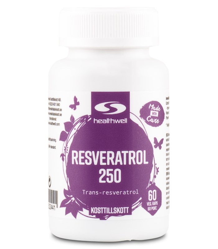 Healthwell Resveratrol 250 från Healthwell – kapslar