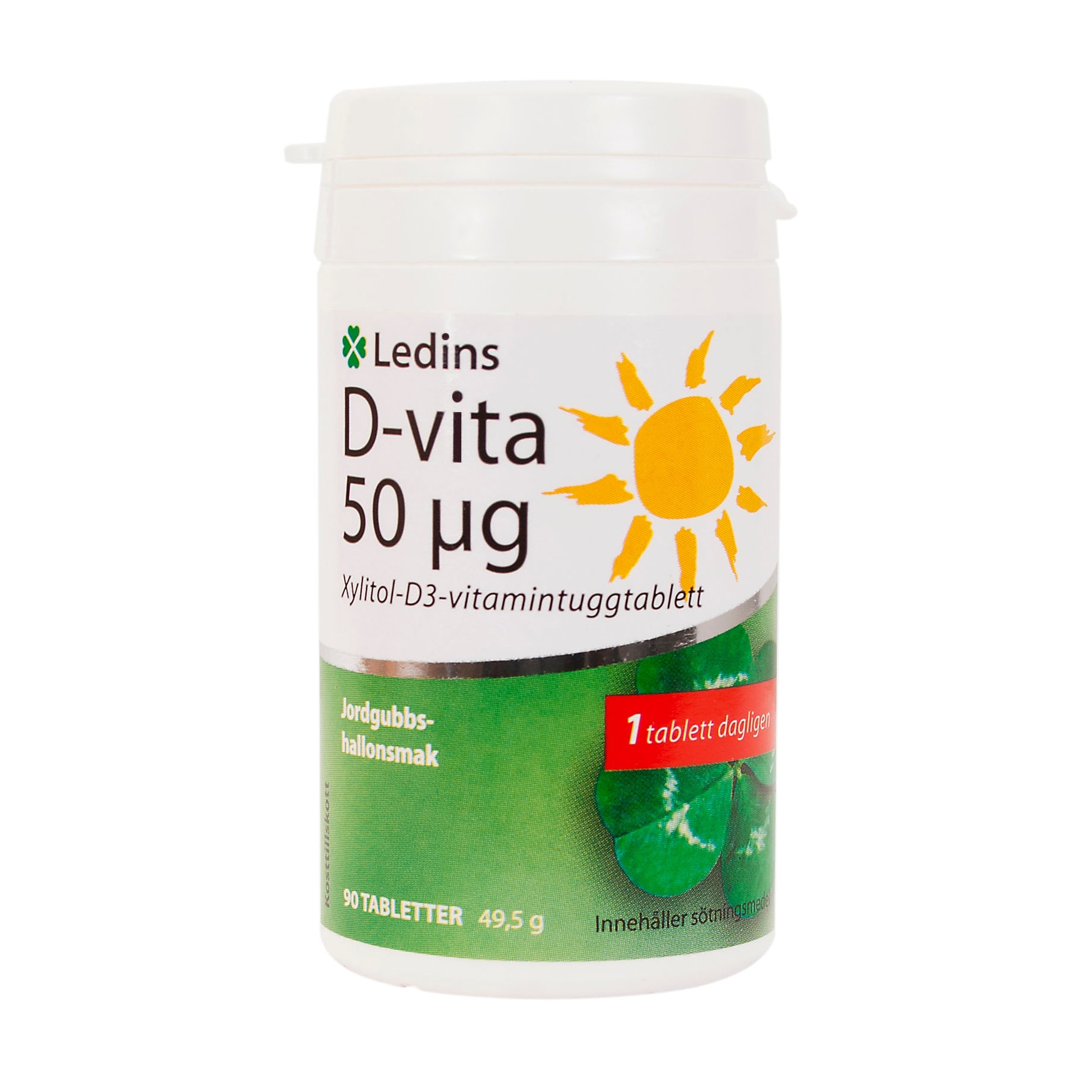 D-Vitamin 50ug 90 tabletter från Ledins – tabletter