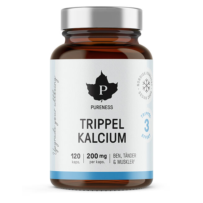 Trippel Kalcium 120 kapslar från Pureness – kapslar