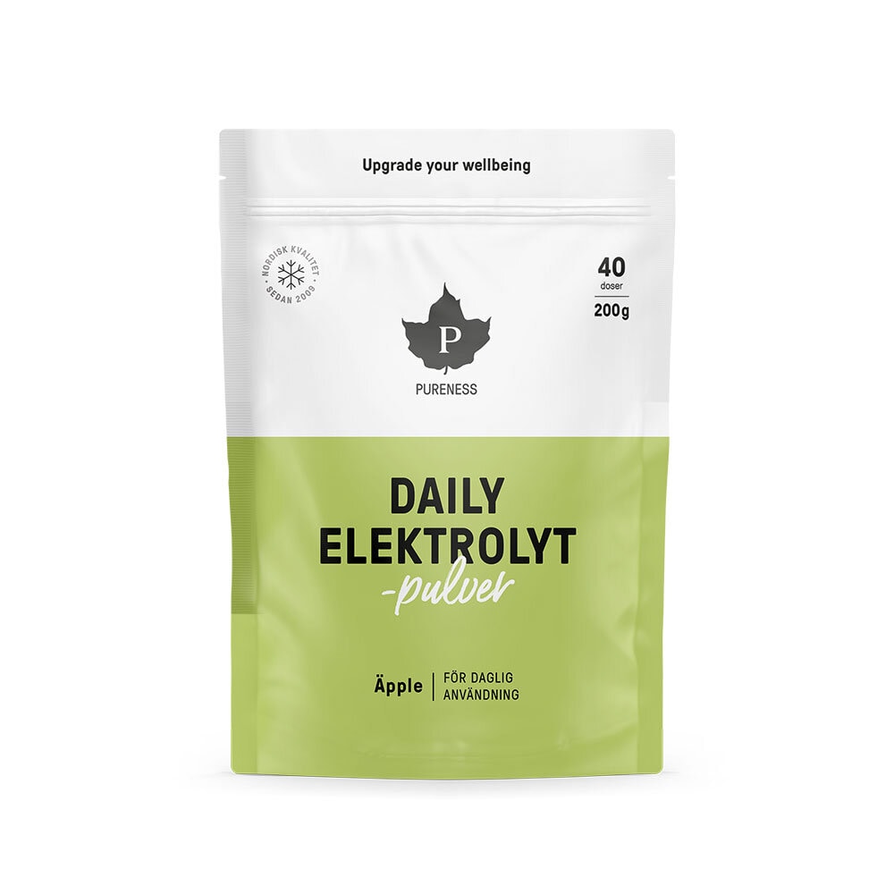 Daily Elektrolytpulver Äpple 200g från Pureness – pulver