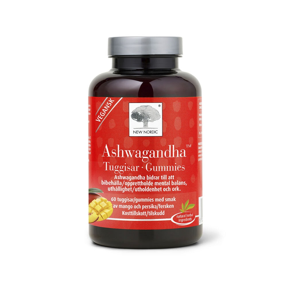 Ashwagandha Tuggis 60st från New Nordic – bar