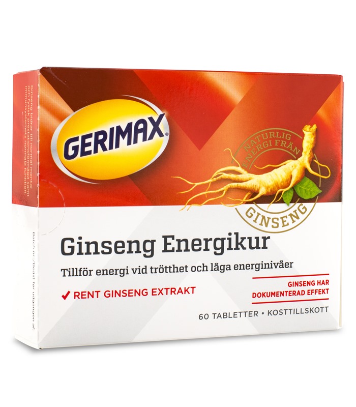 Gerimax Ginseng från Orkla – kosttillskott