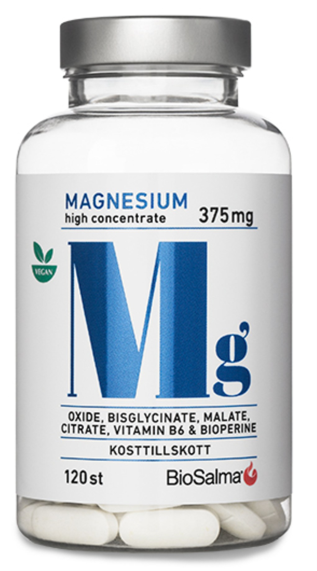 BioSalma Magnesium 375 mg från BioSalma – tabletter