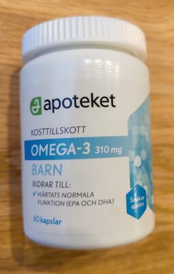 Kosttillskott Omega 3 310 mg Barn från apoteket – kapslar
