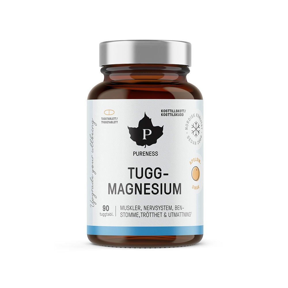 Tuggmagnesium 90 tabletter från Pureness – tabletter