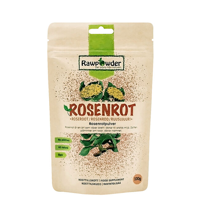 Økologisk Rosenrotpulver, 100 g från Rawpowder – pulver