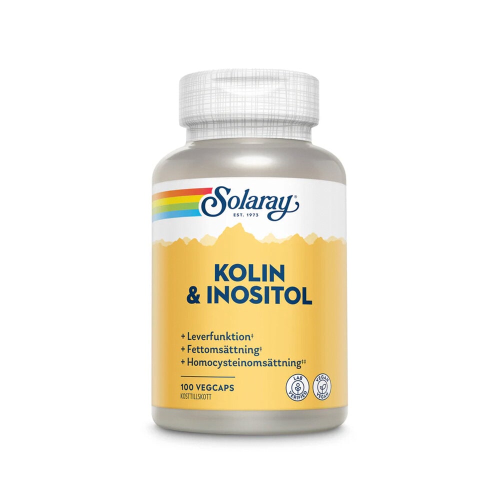 Kolin Inositol 100 kapslar från Solaray – kapslar
