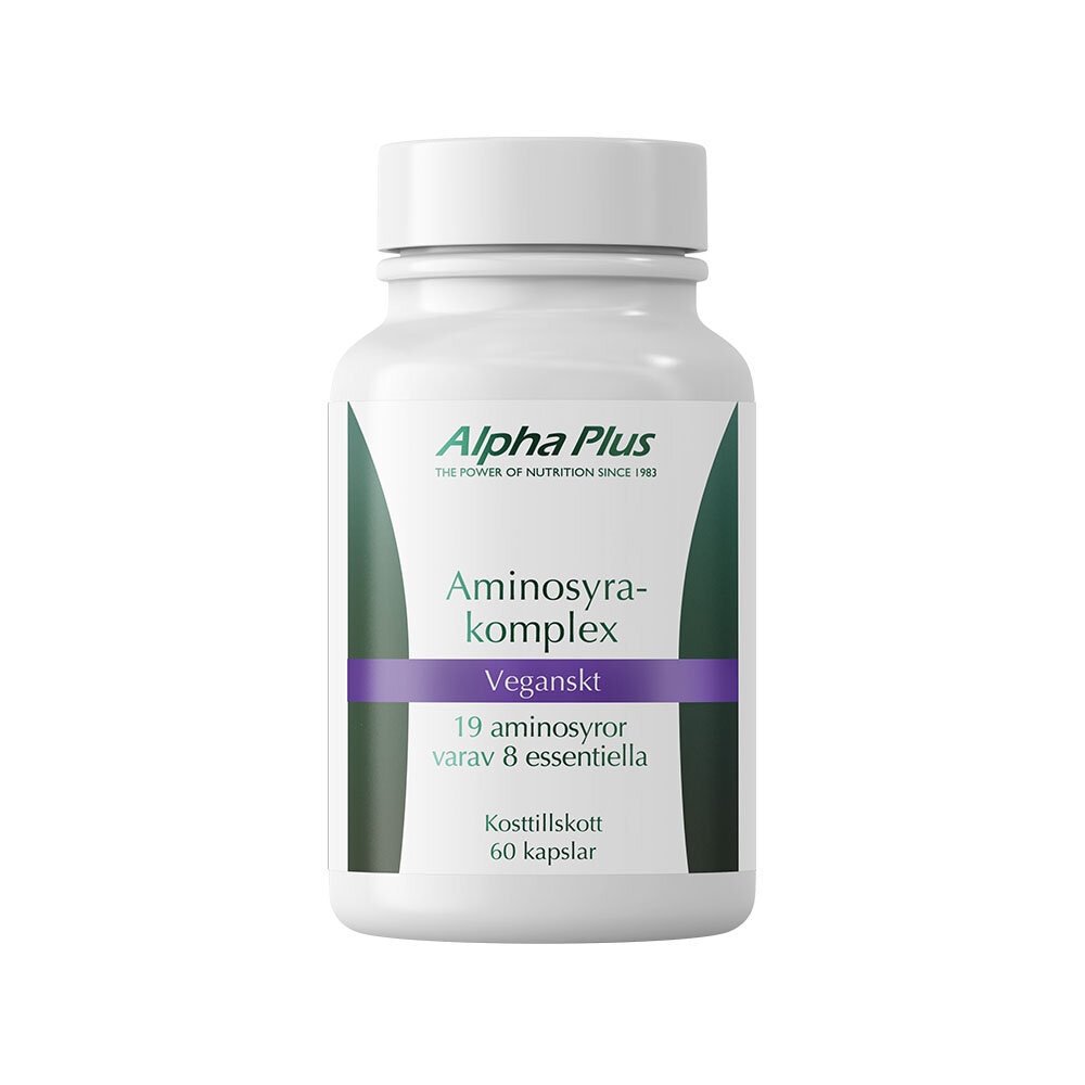 Aminosyrakomplex 60 kapslar från Alpha Plus – kapslar