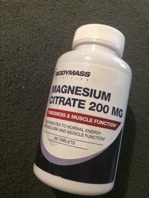 Magnesium citrate 200 mg från Bodymass – kosttillskott