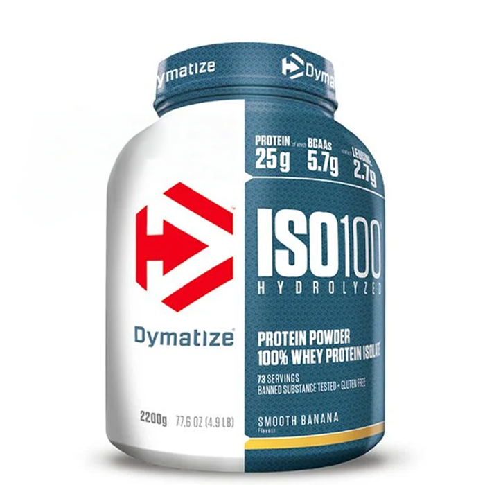 Iso-100 Vassleproteinisolat 2,2 kg från Dymatize – pulver