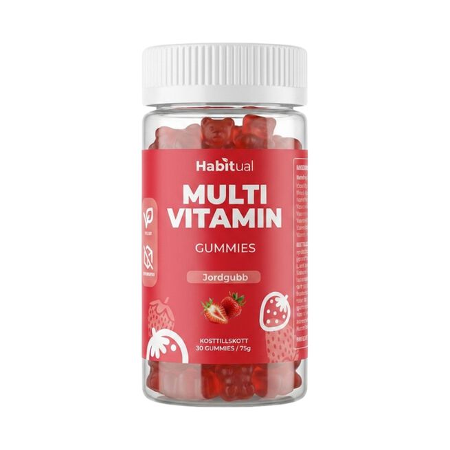 Kids Multivitamin Gummies 30st (Jordgubb) från Habitual – bar