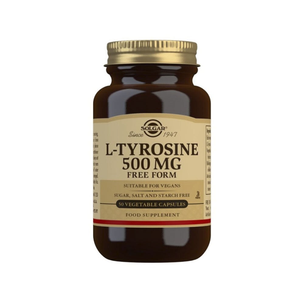 L-Tyrosine 500 mg 50 kapslar från Solgar – kapslar