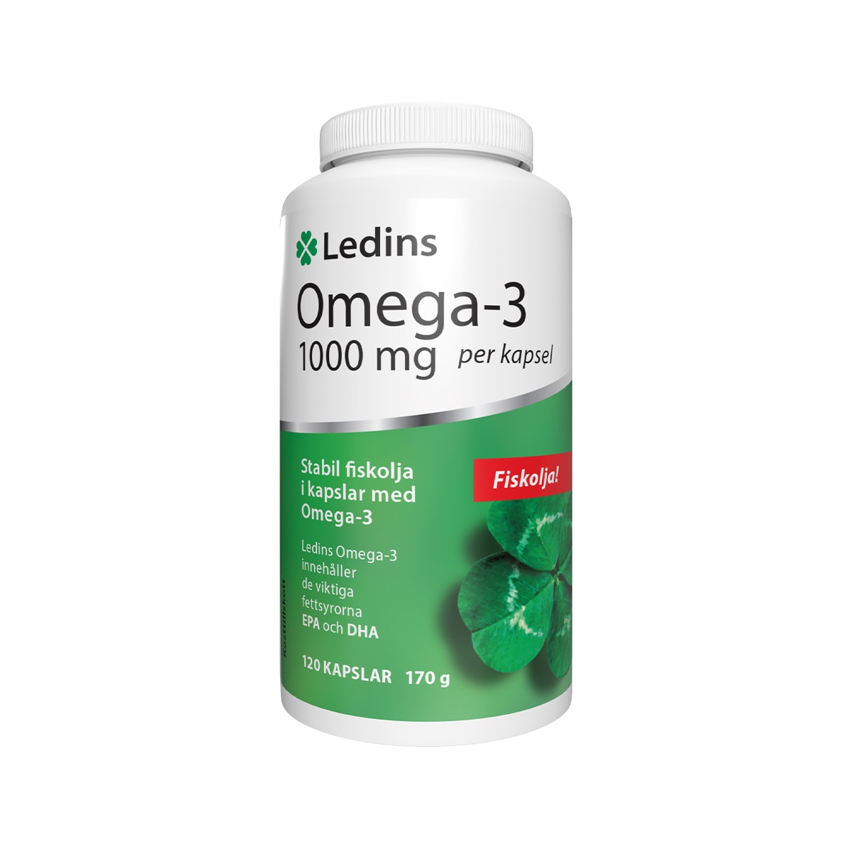 Omega-3 1000mg 120 kapslar från Ledins – kapslar