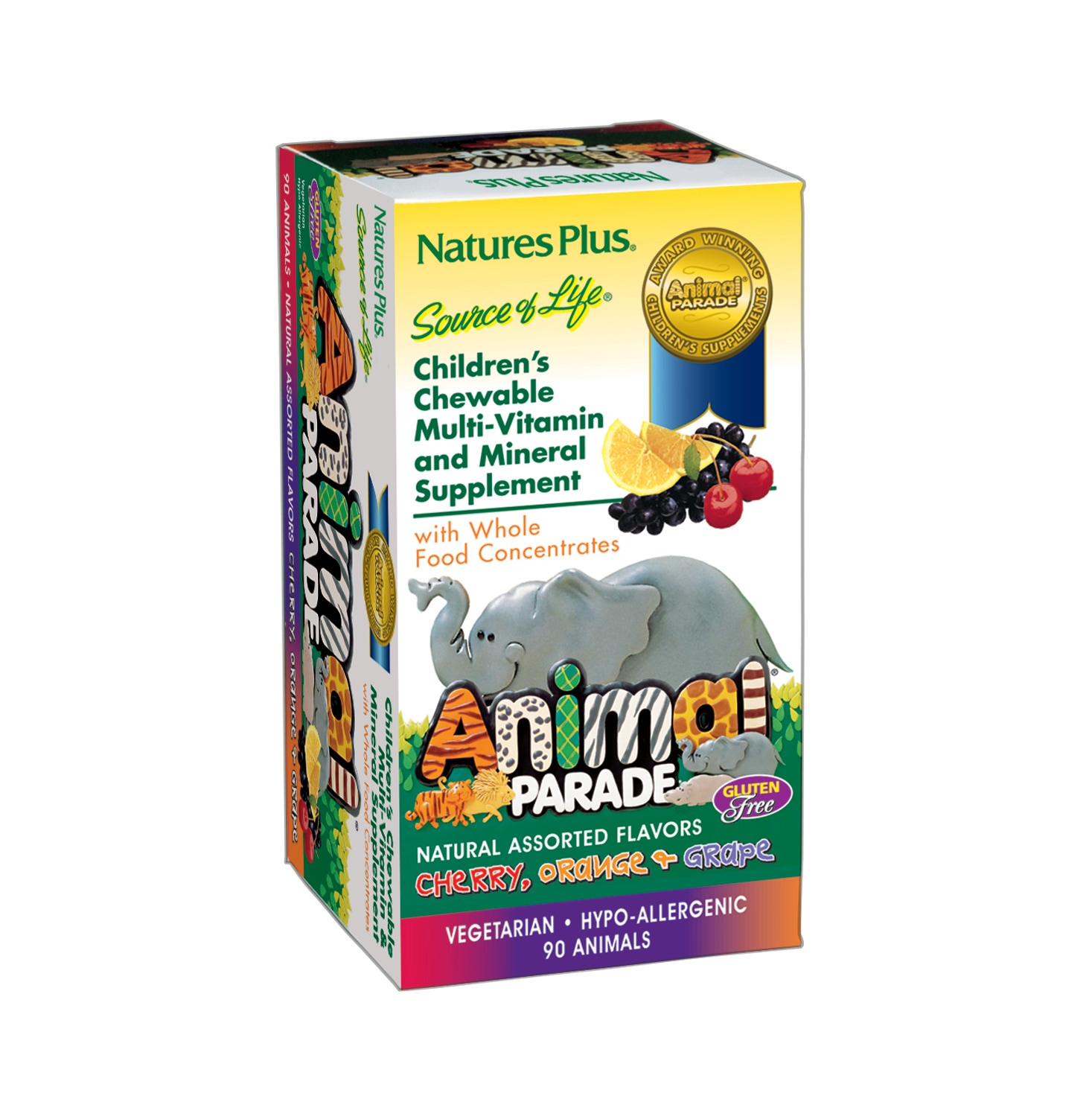 Multivitamin Barn 90 tuggtabletter från Animal Parade – tabletter