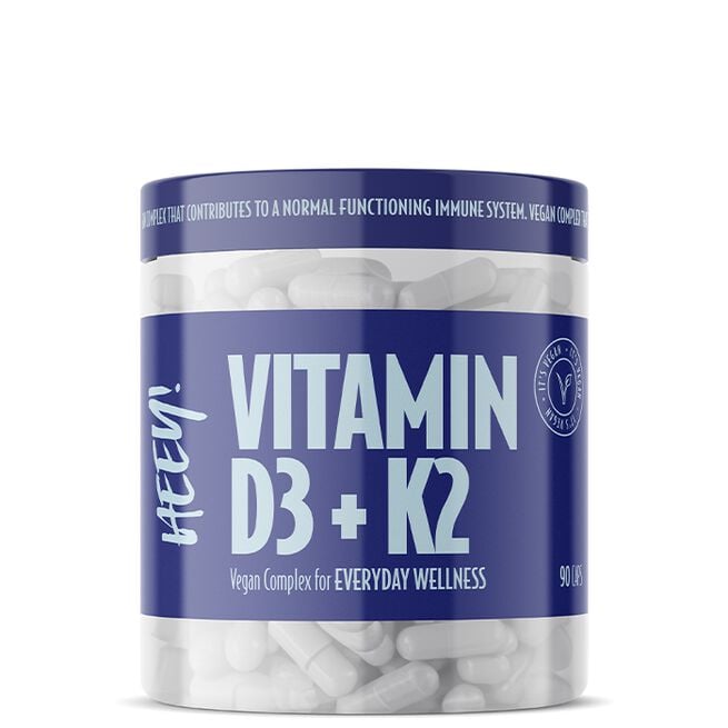 Vegansk Vitamin D3 + K2 med Superfruits 90 kapslar från Heey! – kapslar