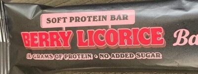Soft protein bar Berry Licorice från Barbells – bar