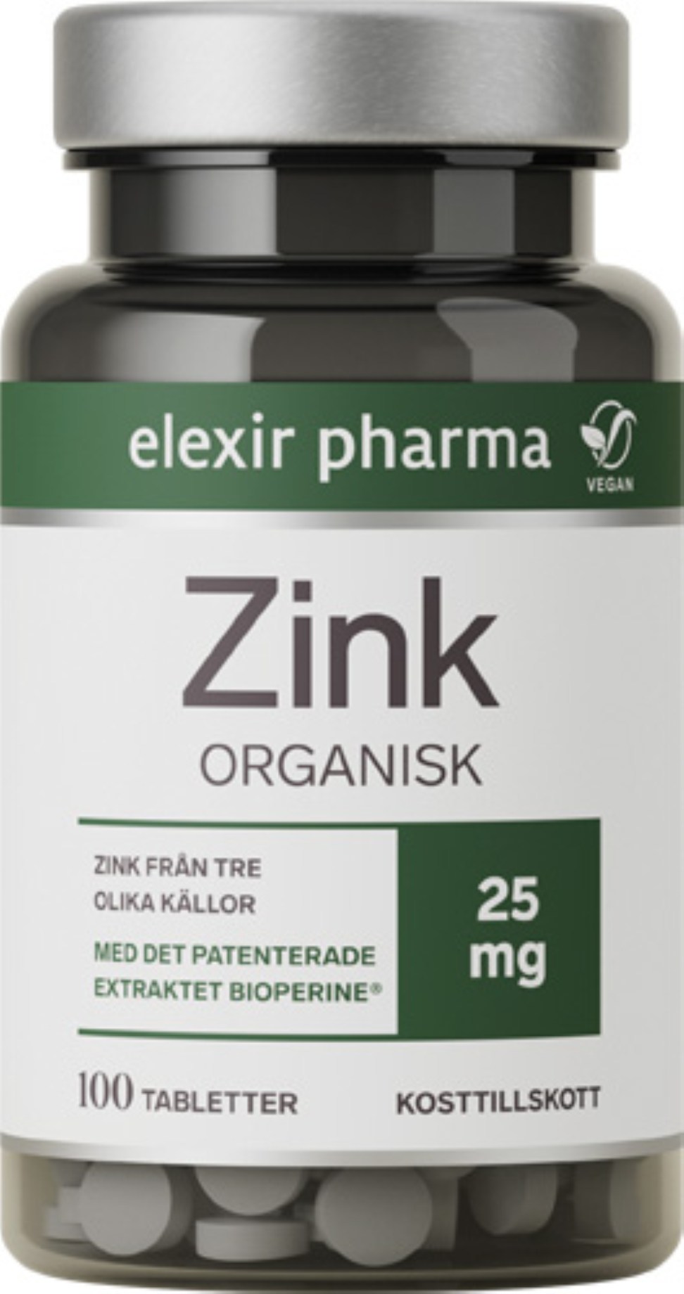 Elexir Pharma Zink Organisk från Elexir Pharma – tabletter