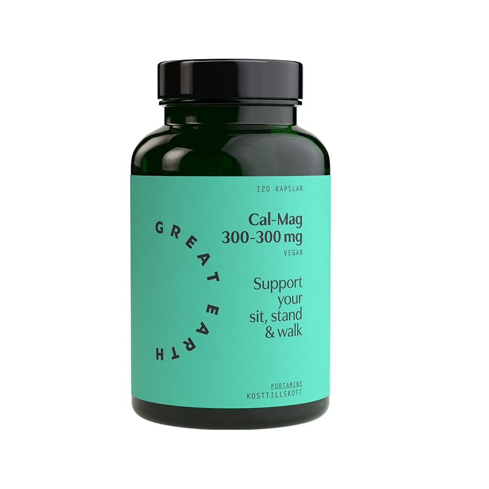 Cal-Mag 300-300mg 120 kapslar från Great Earth – kapslar