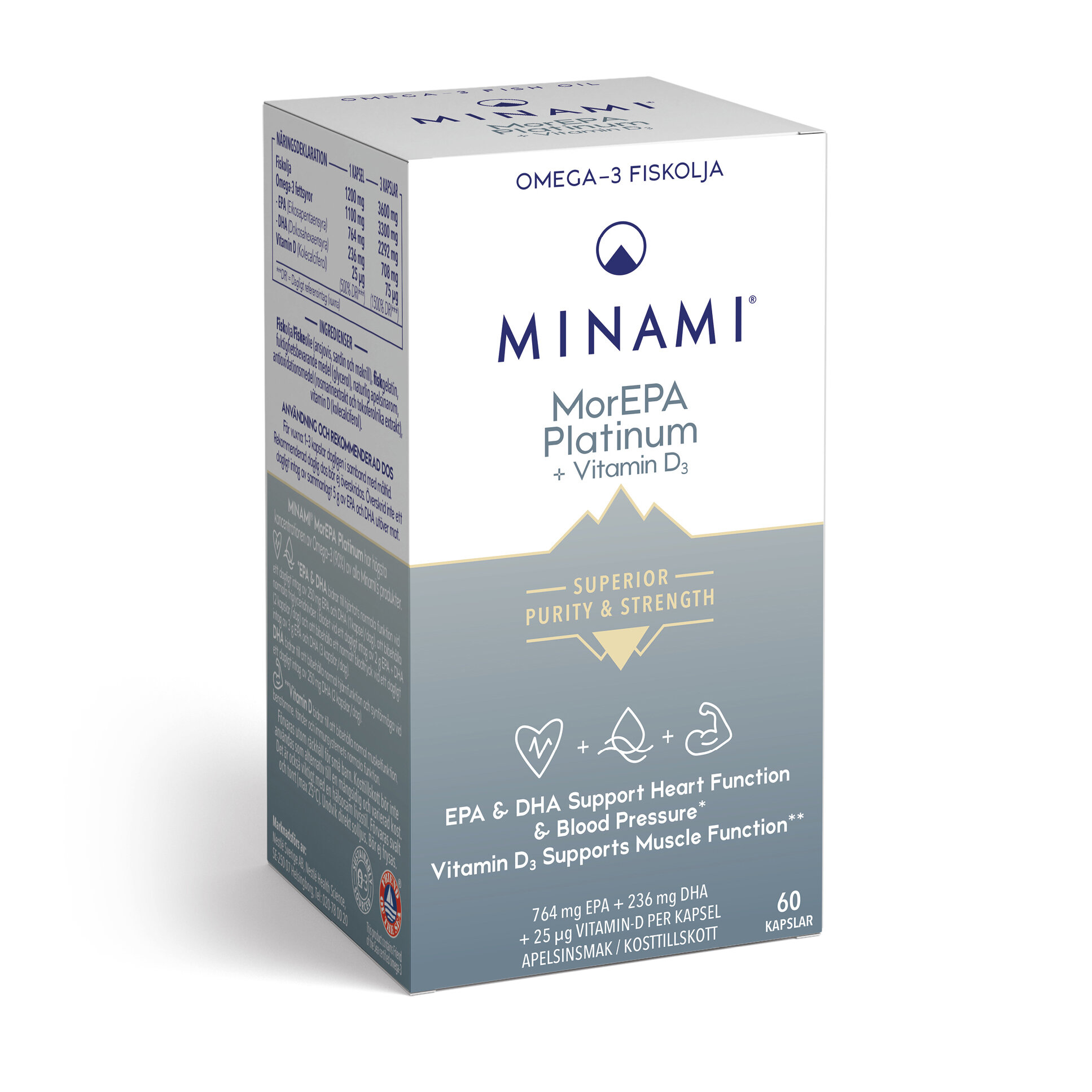 MorEPA Platinum 90% 60 kapslar från Minami – kapslar