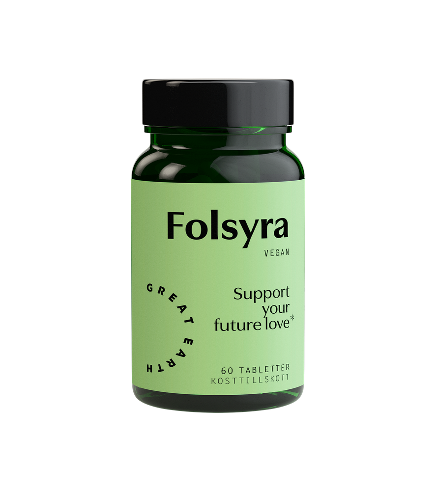 Folsyra (B9) från Great Earth – kosttillskott