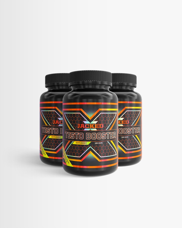 3 st Testo Booster från JACKED – kosttillskott