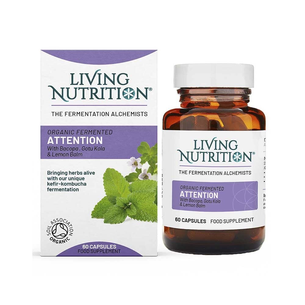 Organic Fermented Attention 60 kapslar från Living Nutrition – kapslar