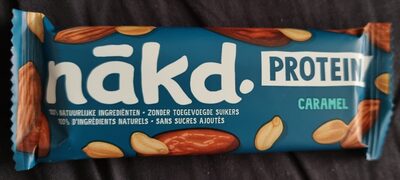 NAKD PROTEIN - Caramel - | Barres protéinées | 7g de protéines végétales | 100% d'ingrédients naturels | Sans sucres ajoutés | 3 x 45g | 135g från Nakd – bar