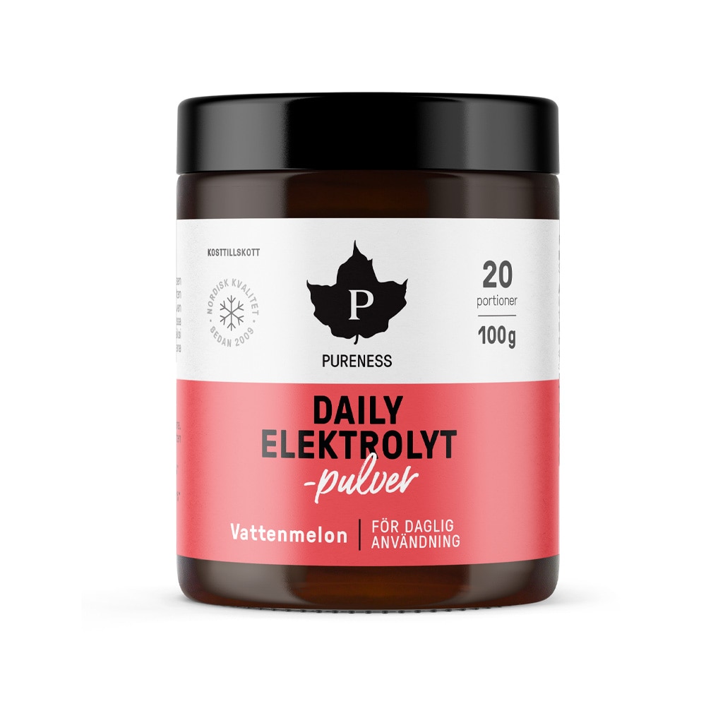 Daily Elektrolytpulver Vattenmelon 100g från Pureness – pulver