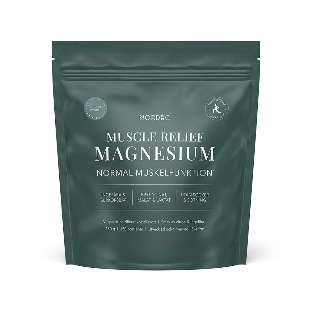 Muscle Relief Instant Magnesium 150g från Nordbo – pulver