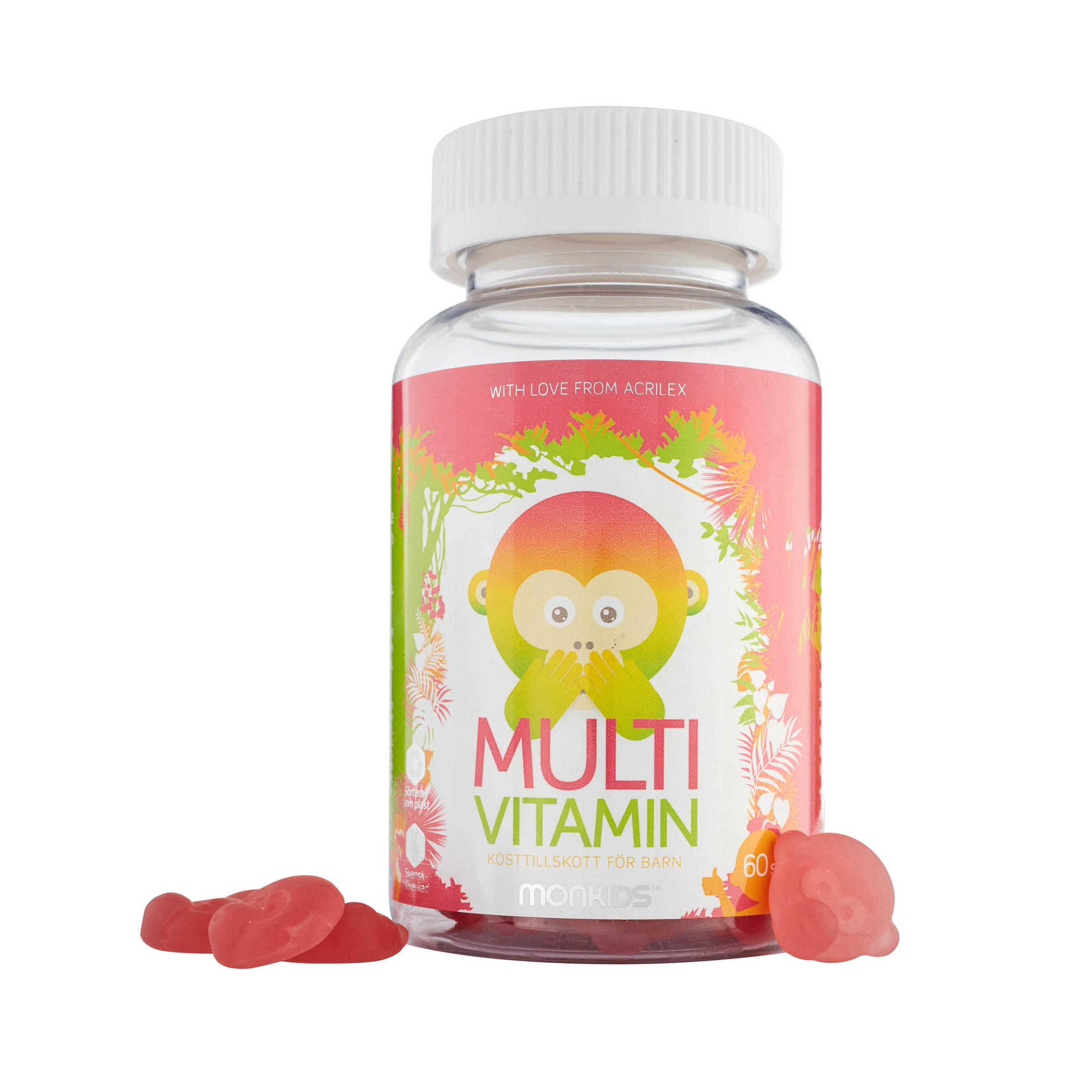Multivitamin 60 tuggtabletter från Monkids – tabletter