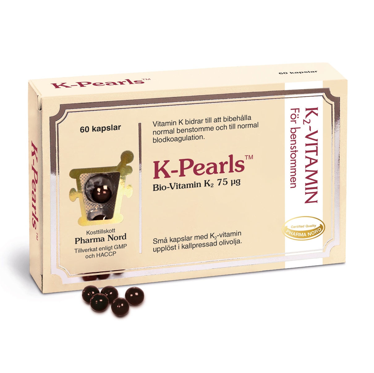 K-Pearls 60 kapslar från Pharma Nord – kapslar