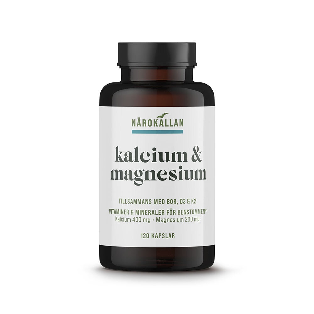 Kalcium & Magnesium 120 kapslar från Närokällan – kapslar