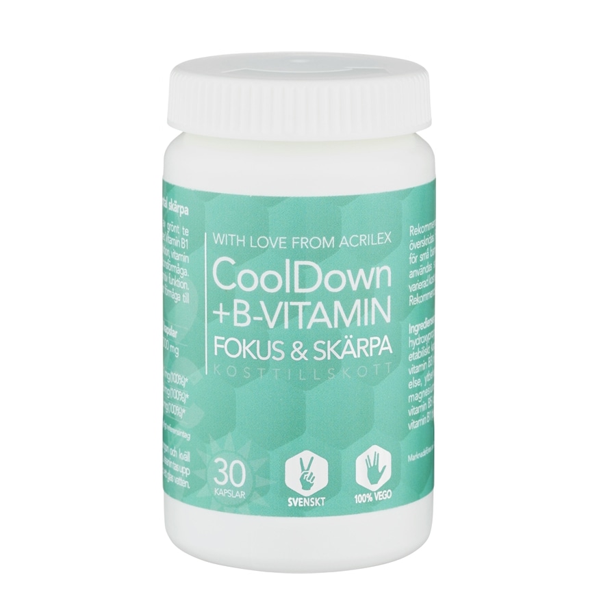 CoolDown + B-vitamin 30 kapslar från Vegosfären – kapslar