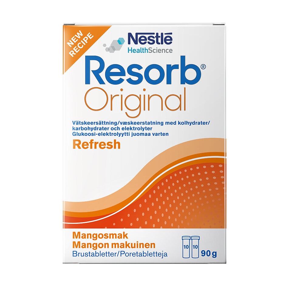 Resorb Original Brustablett Mango 20t från Resorb – tabletter