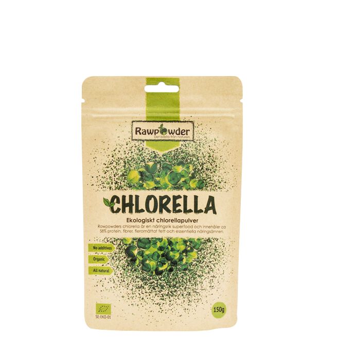 Ekologiskt Chlorellapulver 150 g från Rawpowder – pulver