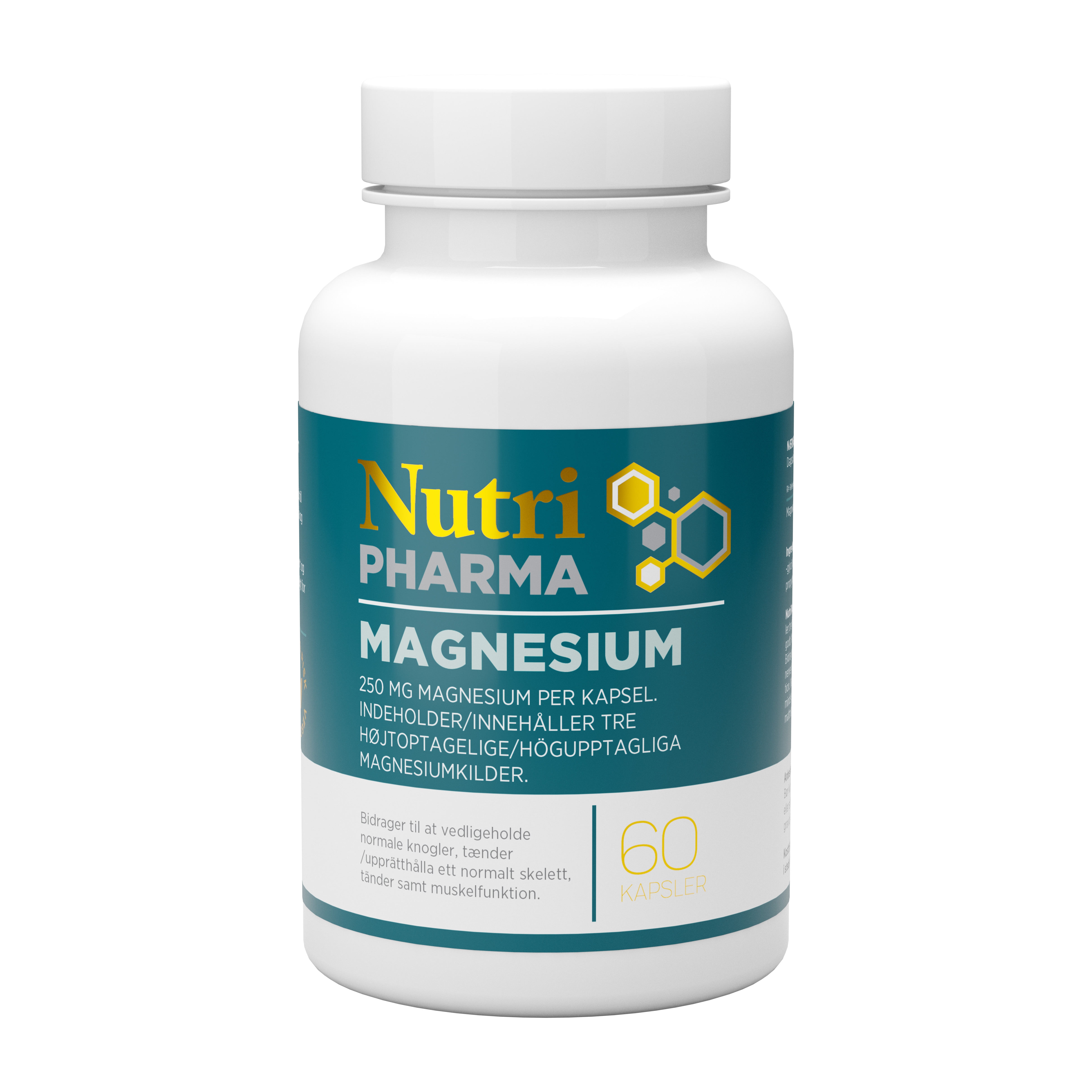Magnesium 60 kapslar från Nutri Pharma – kapslar