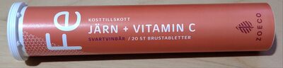 Järn + Vitamin C från Zoeco – tabletter