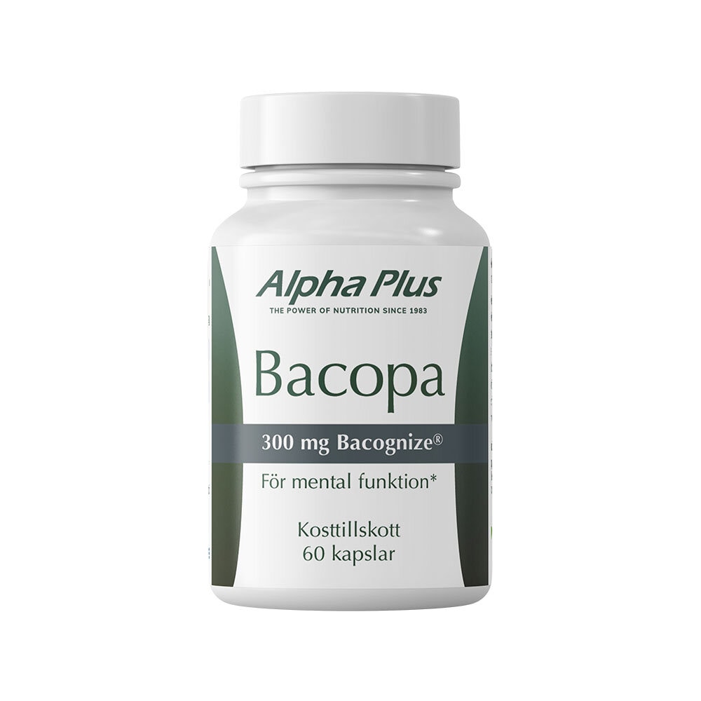 Bacopa 60 kapslar från Alpha Plus – kapslar