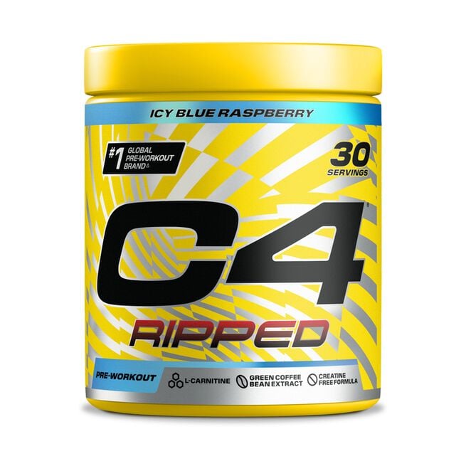 C4 Ripped, 30 servings, Icy Blue Raspberry från CELLUCOR – pulver