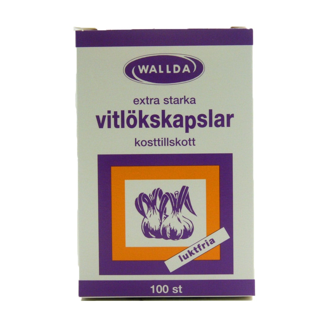 Vitlökskapslar 100 st från Wallda – kapslar