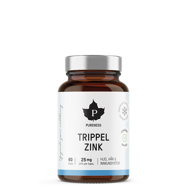 Trippel Zink 60 kapslar från Pureness – kapslar