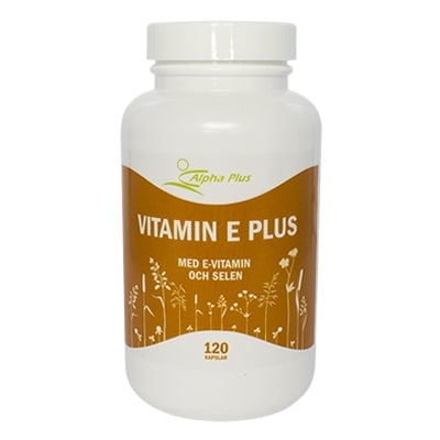 Vitamin E Plus 120 kapslar från Alpha Plus HMA – kapslar