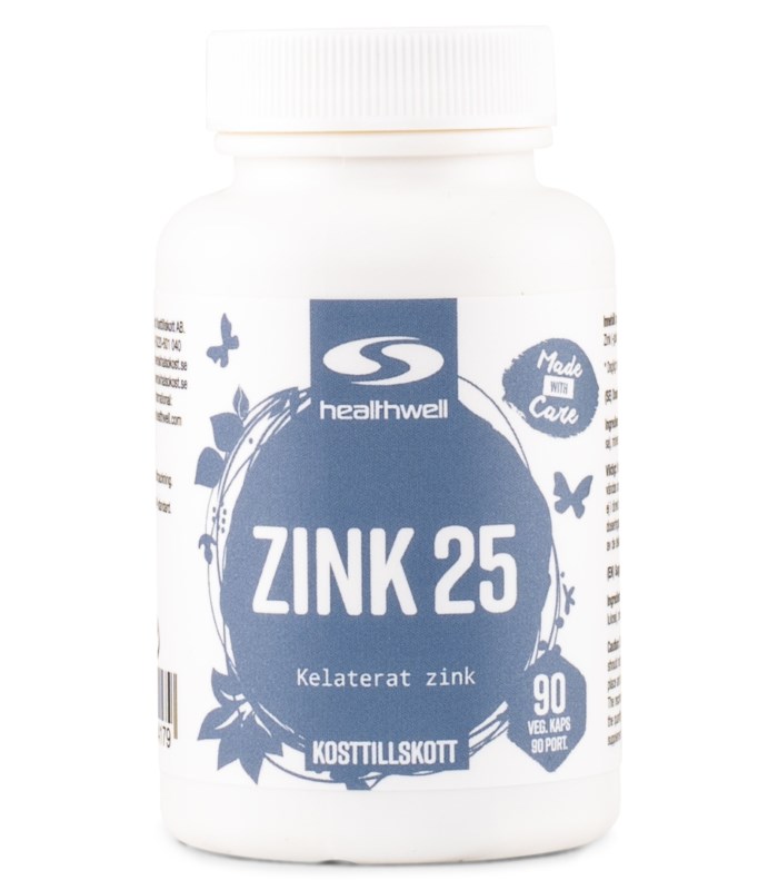 Healthwell Zink 25 från Healthwell – kosttillskott