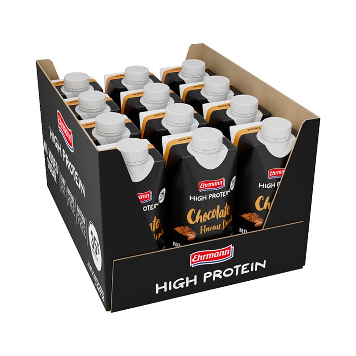 12 x Ehrmann High Protein Drink, 330 ml från Ehrmann – vätskor