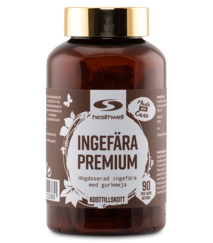 Healthwell Ingefära Premium från Healthwell – kosttillskott