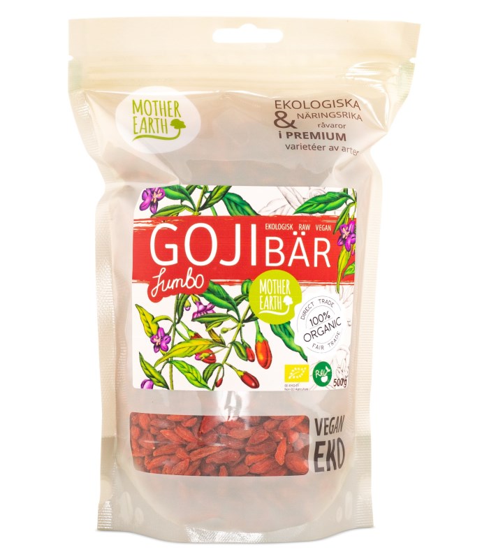 Mother Earth Gojibär Jumbo RAW & EKO från Mother Earth – bar